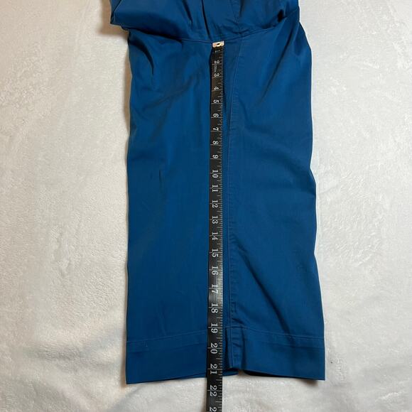 Chico's High Rise Wide Leg Crop Pants Size Medium/8 Colorful Lightweight Summer - Picture 8 of 9